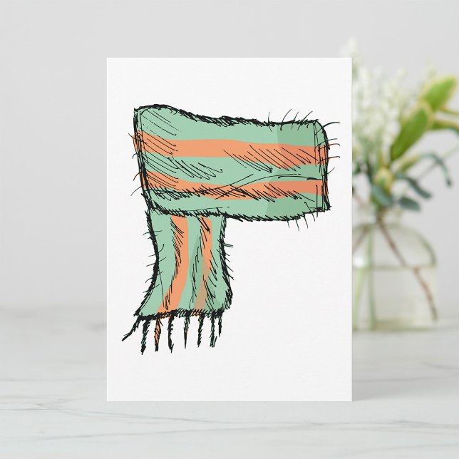 Scarf Sketch Fashion Einladungen (Von Creator hochgeladen)