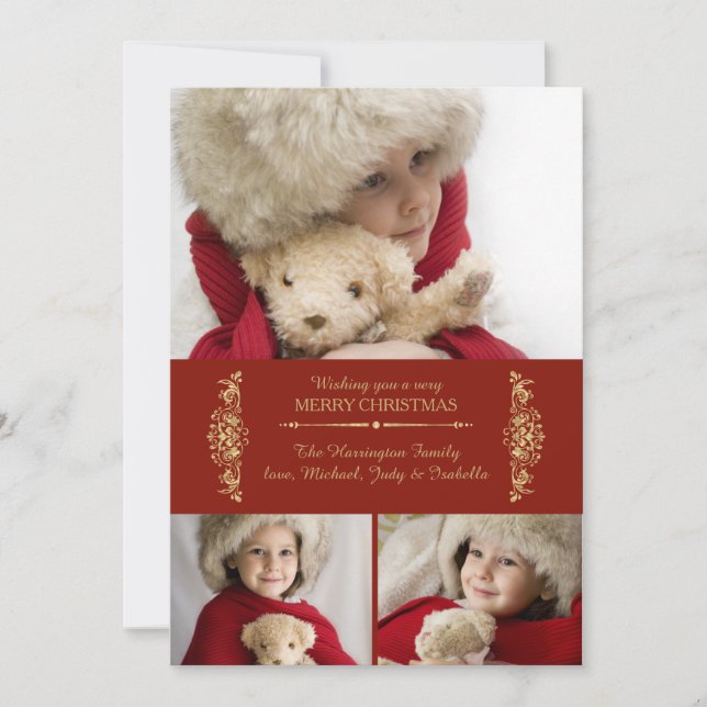 Scarlet et Carte photo de vacances Gold (Devant)