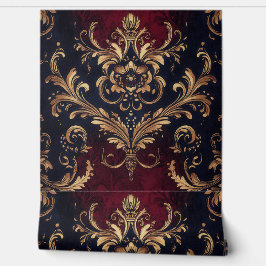 Scarlet & Gold Barock Tapete