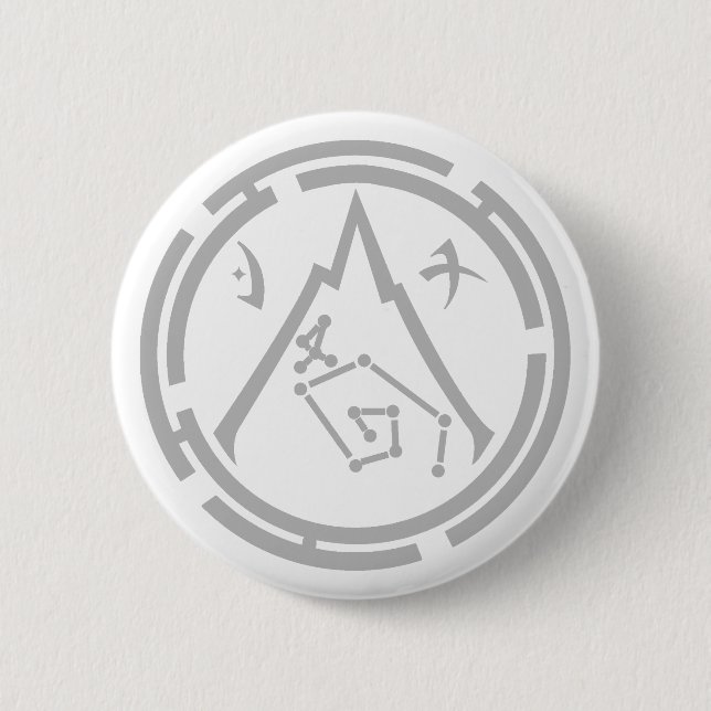 Scarlet Guard Grau Button Abzeichen (Vorderseite)