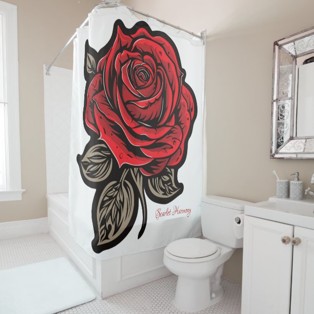 Scarlet Harmony Duschvorhang (Beispiel)