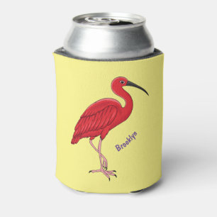 Scarlet ibis bird Cartoon Dosenkühler