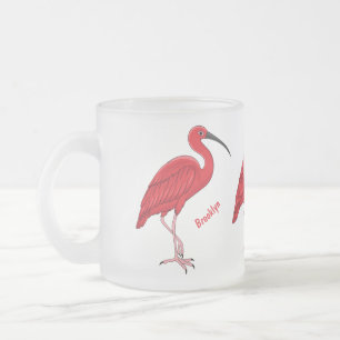 Scarlet ibis bird Cartoon Mattglastasse