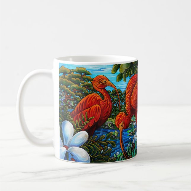Scarlet Ibis Kaffee Tasse (Links)