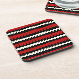 Scarlet Kingsnake Snake Skin Scales Strip Getränkeuntersetzer