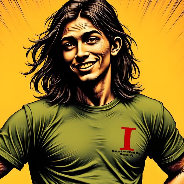 Scarlet Letter National Immigrants Day T-Shirt (Von Creator hochgeladen)