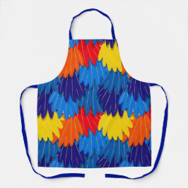 Scarlet Macaw Feathtern Muster Schürze