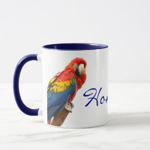 Scarlet Macaw Honduras Keramik Tasse