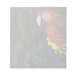 Scarlet Macaw Notizblock