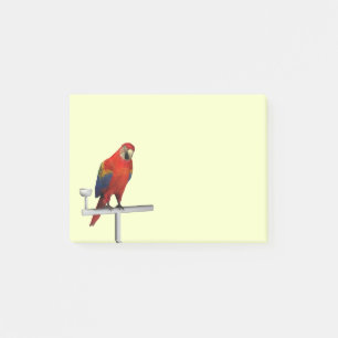 Scarlet Macaw Post-it Klebezettel
