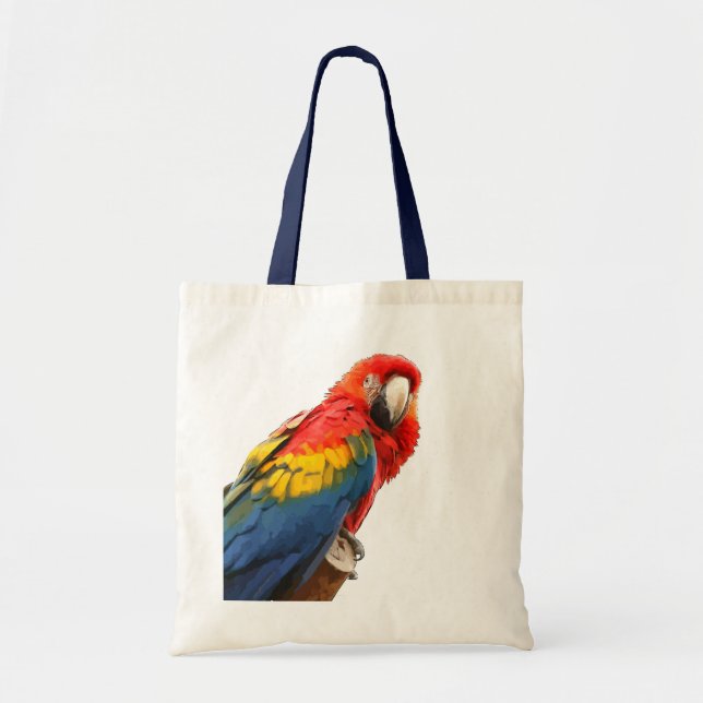 Scarlet Macaw Tote Bag Tragetasche (Vorne)
