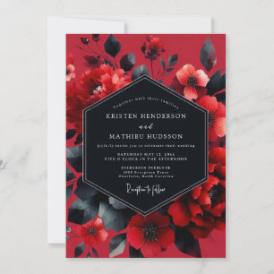 Scarlet Moody Bloom Hochzeit Einladung