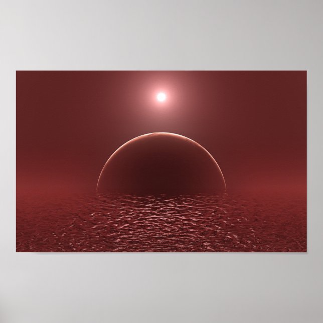 Scarlet Ocean Moon Poster (Vorne)