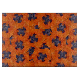 Scarlet Orange Poppy Nahtloses Muster Schneidebrett