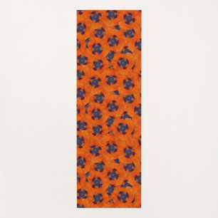 Scarlet Orange Poppy Nahtloses Muster Yogamatte