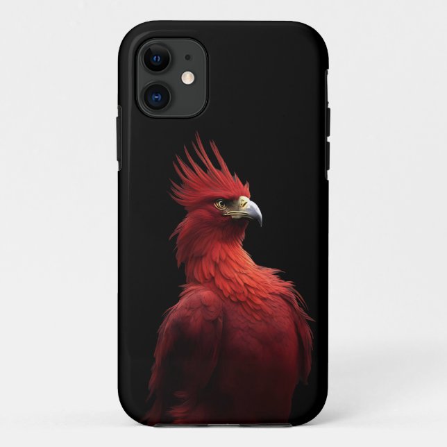 Scarlet Phoenix Sits stolz Case-Mate iPhone Hülle (Rückseite)