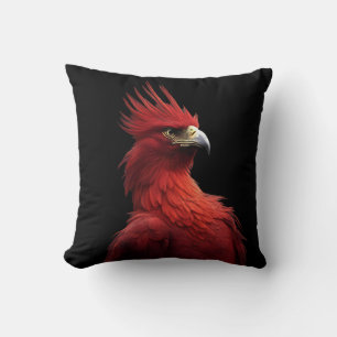 Scarlet Phoenix Sits stolz Kissen