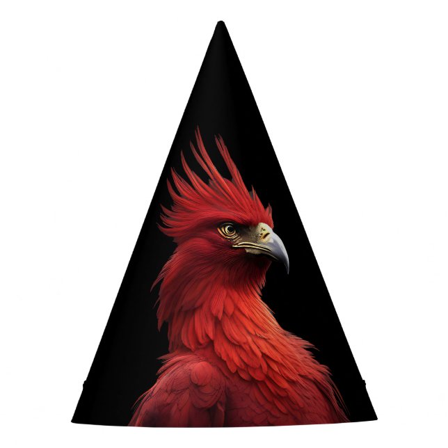 Scarlet Phoenix Sits stolz Partyhütchen (Vorderseite)