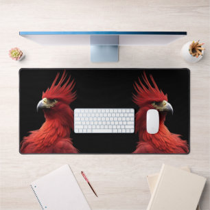 Scarlet Phoenix Sits stolz Schreibtischunterlage