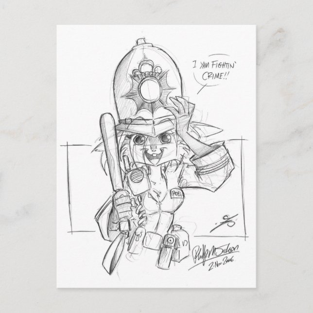 Scarlet_Police Postkarte (Vorderseite)
