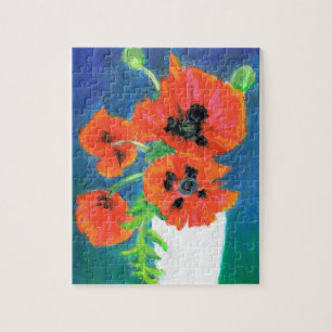 Scarlet Poppies Jigsaw Puzzle