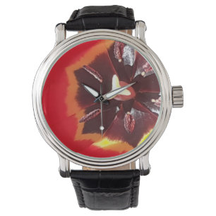 Scarlet Red Tulip Armbanduhr