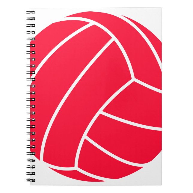 Scarlet Red Volleyball Notizblock (Vorderseite)