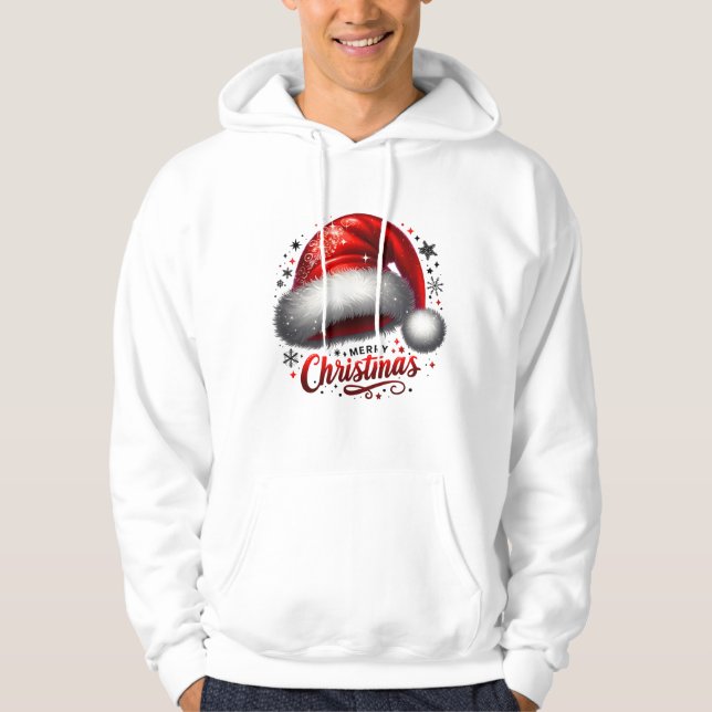 Scarlet Santa Hat Glow Hoodie (Vorderseite)