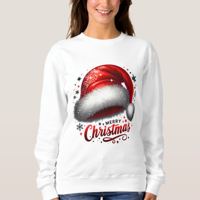 Scarlet Santa Hat Glow Sweatshirt (Vorderseite)
