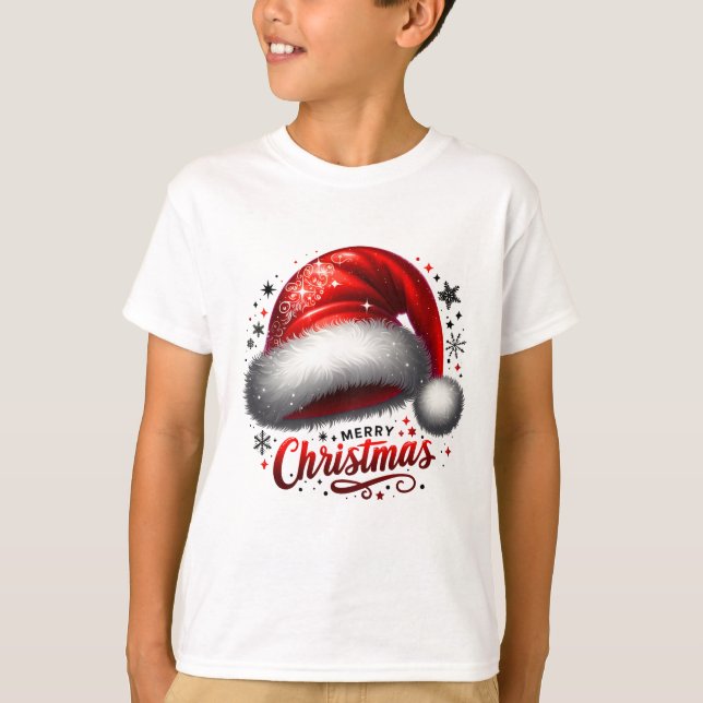 Scarlet Santa Hat Glow T-Shirt (Vorderseite)