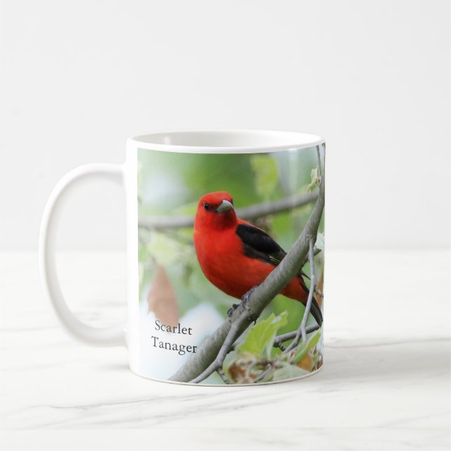Scarlet Tanager Tasse von BirdingCollectibles (Links)
