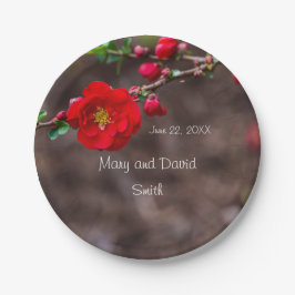 Scarlet Top Wedding Pappteller