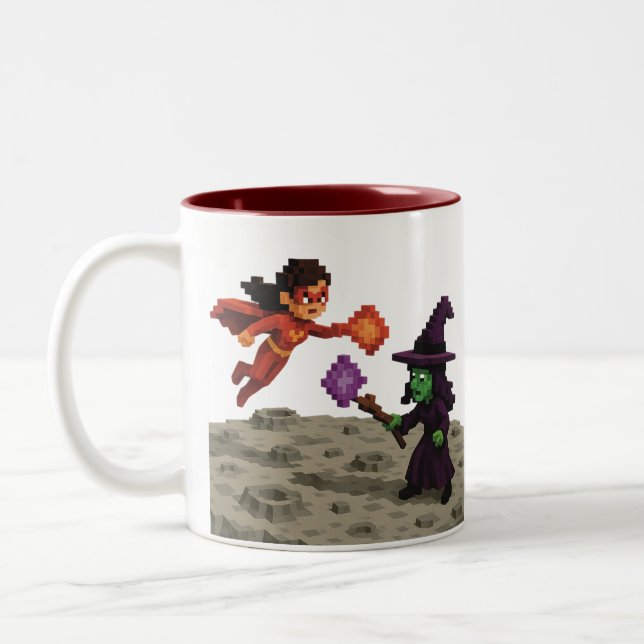 Scarlet Vega Showdown Zweifarbige Tasse (Links)