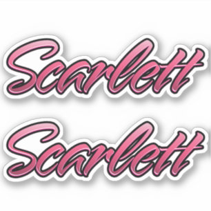 Scarlett faded pink Autocollants