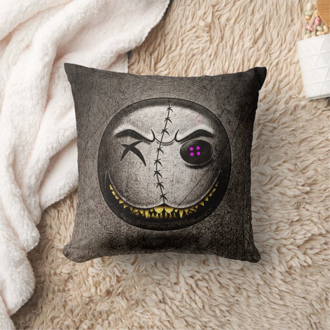Scarmoji-Vintage-Kissen Kissen (Decke)