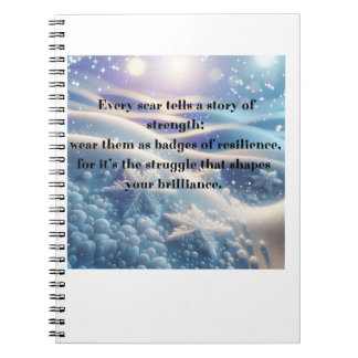 Scars Into Scars - Resilience Affirmation Notizblock