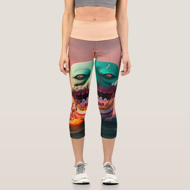 Scary boat capri leggings (Vorderseite)