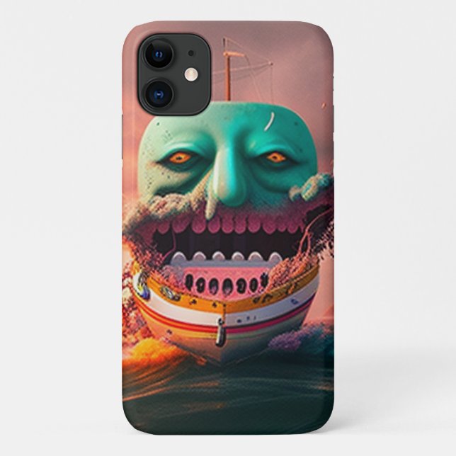 Scary Boat Case-Mate iPhone Hülle (Rückseite)