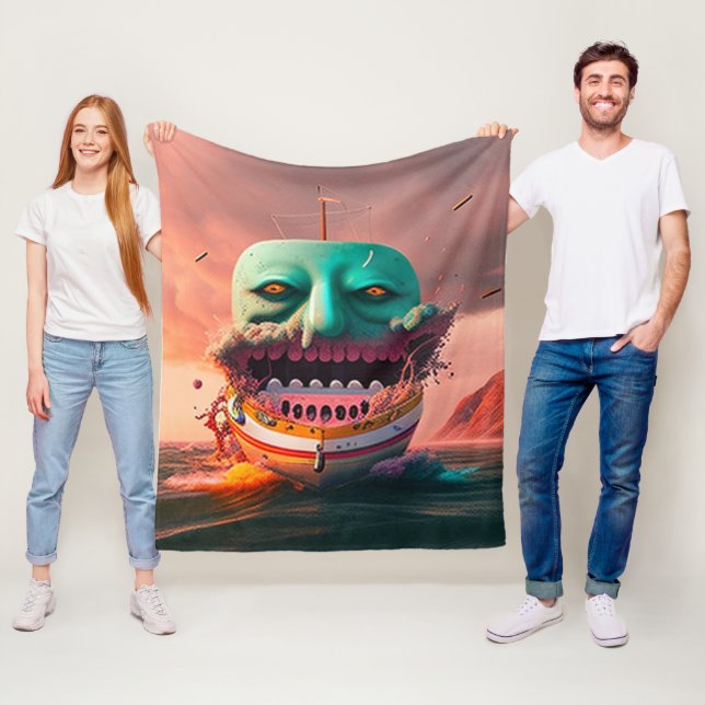 Scary boat fleecedecke (Beispiel)