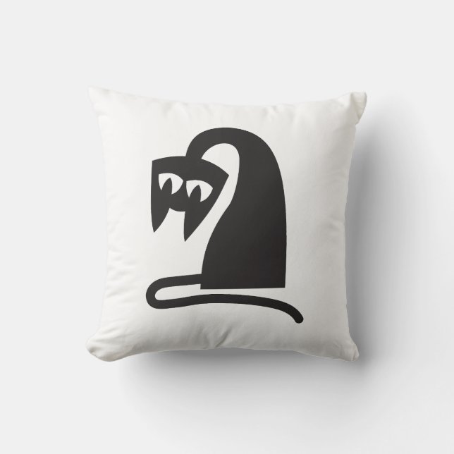 Scary Cat Kissen (Vorderseite)
