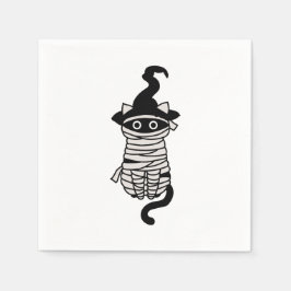 Scary cat wrapped serviette