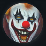 Scary Clown Paper Plate Pappteller<br><div class="desc">Have fun with this creepy clown on your paper flakes</div>