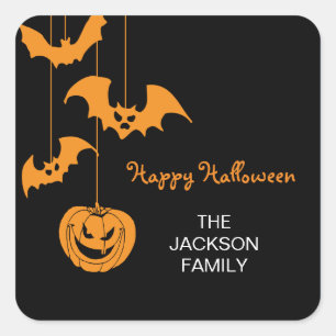 Scary Creatures Halloween Balise-cadeau Stickers