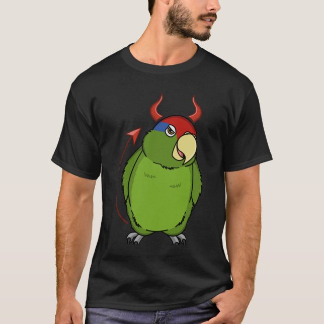 Scary Devil Costume Parrot I Mexican Red headed Am T-Shirt (Vorderseite)
