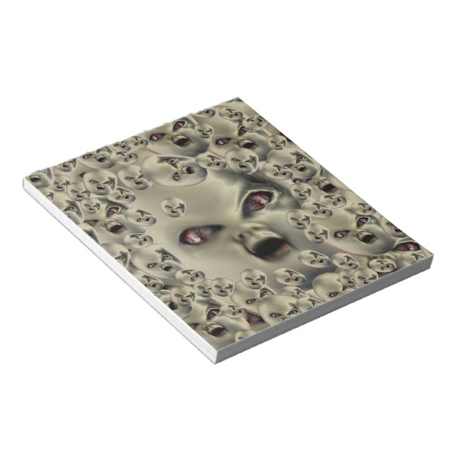 scary doll-face products dark art notizblock (angewinkelt)