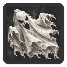Scary Floating Phantom Ghost Diamond Shape Gift