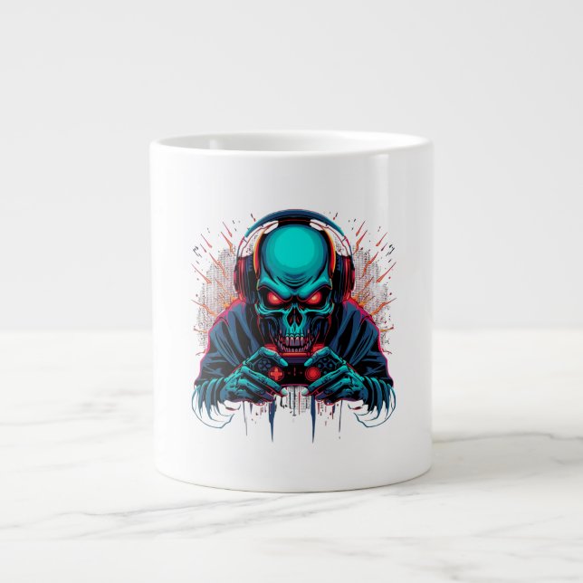 Scary Gamer Mode Active Amazing  Jumbo-Tasse (Vorderseite)