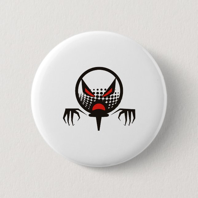 Scary Golf Halloween group graveyard Button (Vorderseite)