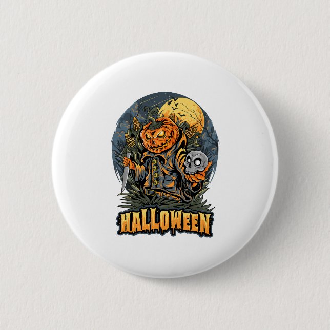 Scary Halloween  Button (Vorderseite)