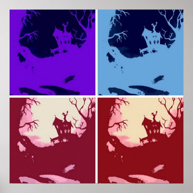 Scary Halloween House Poster (Vorne)